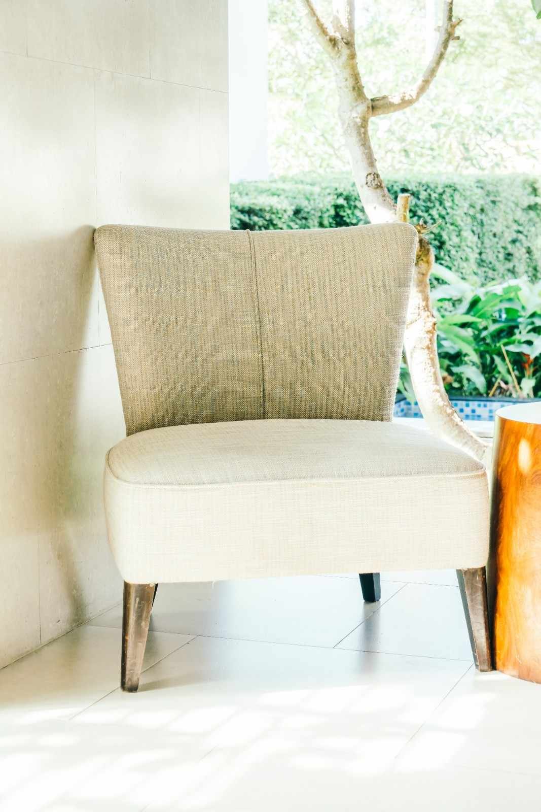 Scandi Tapered Armless Accent Chair